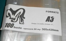 100 BUSTE WR "A3" 305x420 mm x Stampe Locandine Manifesti Riviste Calendari