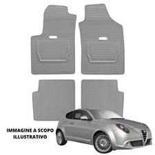 4 TAPPETI TAPPETINI IN GOMMA