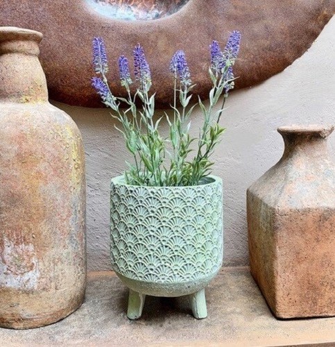 Vaso per piante - verde, con