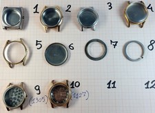 LOTTO DI 7 CASSE VINTAGE PER OROLOGI MECCANICI DELLA LANCO
