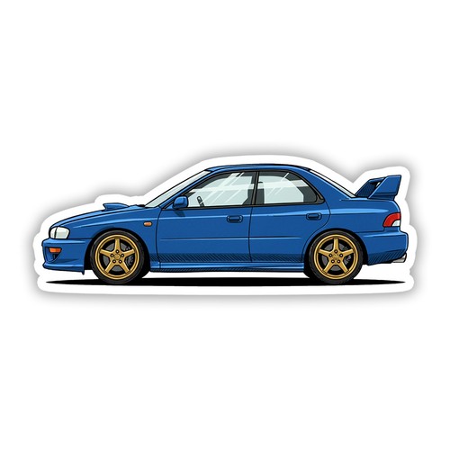 Adesivo profilo auto subaru - adesivo,