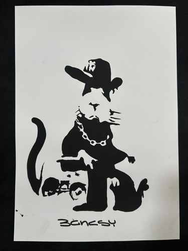 Disegno banksy quadro su - disegno, e