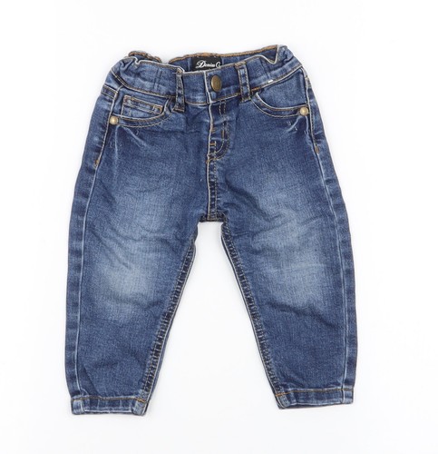 Jeans blu denim cargo - jeans,