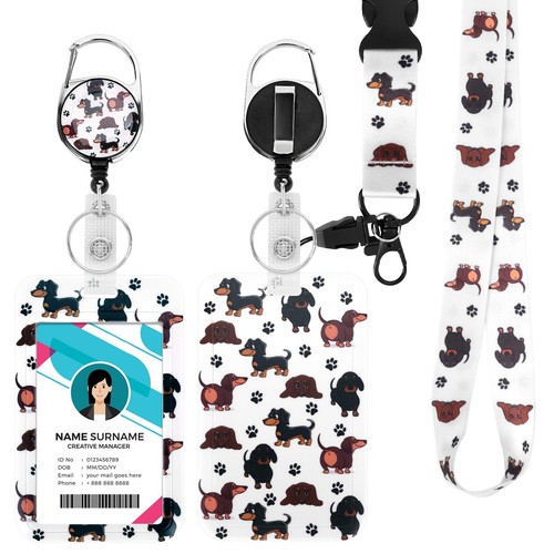 Porta badge identificativo con