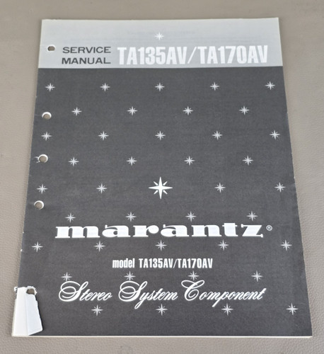 Marantz ta135av ta170av - marantz, ta135av/ta170av
