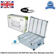 1000 DJ Alluminio CD DVD Blu Ray Disco Storage Custodia Scatola Maniche Numerate HQ