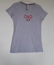 DOLCE & GABBANA JUNIOR T-SHIRT MANCHES COURTES EN COTON 16 ANS GRIS CHINE