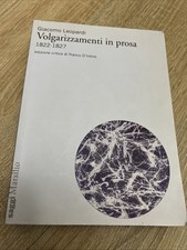 Libro - Giacomo Leopardi -