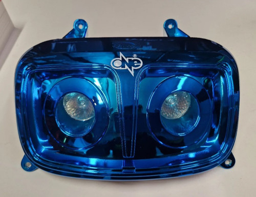 Maschera blu cromo - maschera,