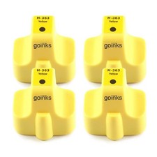 4 cartucce inchiostro giallo per HP Photosmart C5188 C5190 C6150 C6170 C6175 C6180