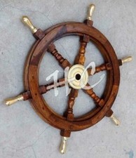 Ruota in legno barca sterzo