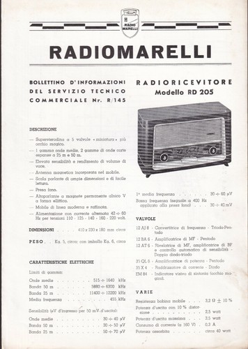 145 radioricevitore - n°r/145,