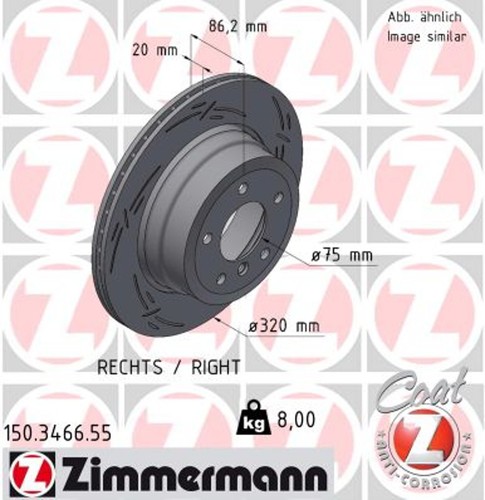 Disco freno zimmermann black - 1,