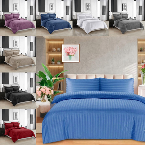 Set copripiumino righe - , raso