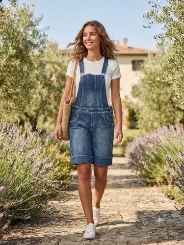 Salopette jeans donna - salopette, a