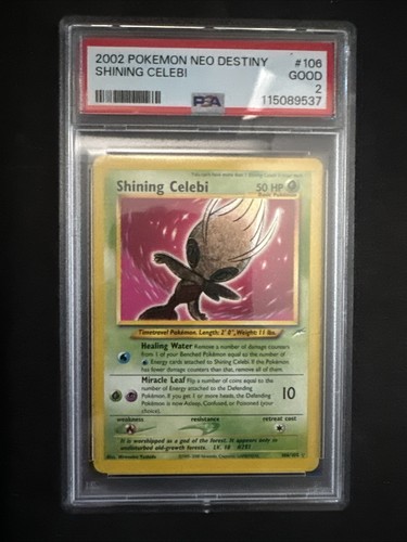 Shining celebi holo card - shining,