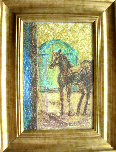 Cavallo incorniciato originale