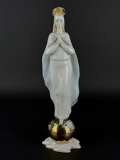 Ronzan Torino Statua 36cm  Madonna Ceramica Anni ‘50 Firmata Uso Restauro