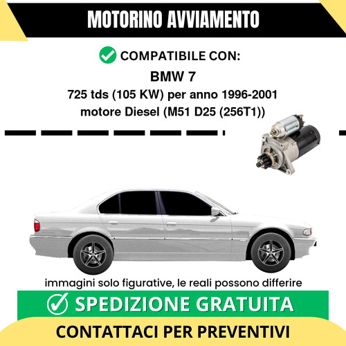 Motorino avviamento bmw - avviamento,