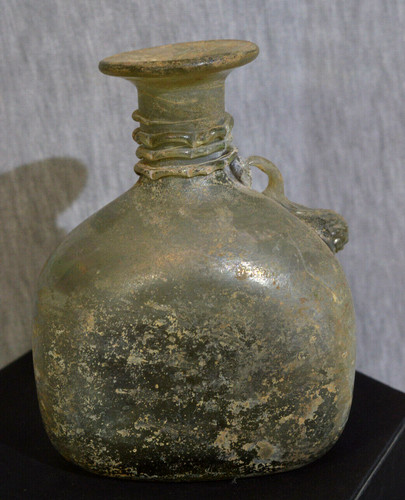 Antico vaso bottiglia vetro - in,