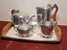 Picquot Ware Tea Set With Tray