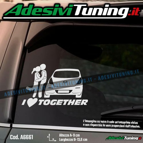 Adesivo love together - adesivo,