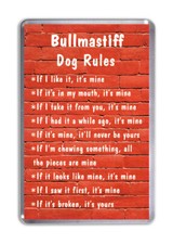 Bullmastiff Dog Rules, Funny