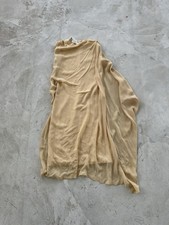 Abito donna drappeggiato beige