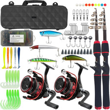 Set Di 65 Canne Da Pesca E