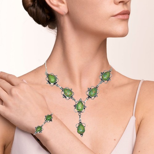 Gioielli set ciondolo verde - set,