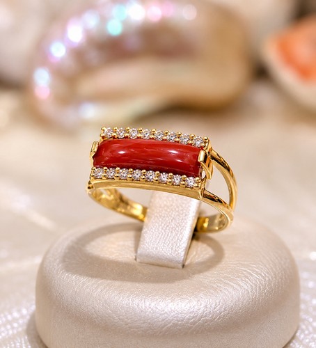Anello corallo rosso - anello,