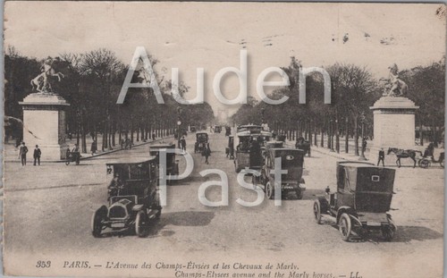 Vintage paris champs élysées - vintage,