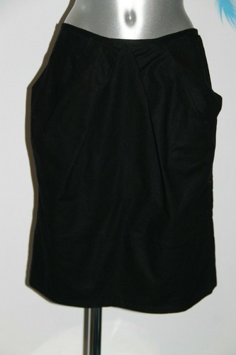 Gonna lino cotone nera - gonna, di