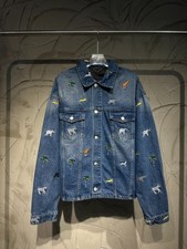 LOUIS VUITTON Blue Embroidered