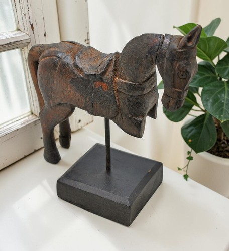 Figura cavallo legno - cavallo, in