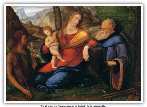 Vergine alla fontana jacopo - vergine,