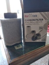AIRONTEK FILTRO ODORI CARBONI ATTIVI - Ø100-200MM - PORTATA 240 MC/H - 