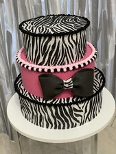 Torta finta fashion fiocco ragazza fuxia 