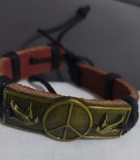 Bracciale eco-pelle cuoio uomo