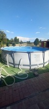 Bestway Steel Pro MAX 5612X 427x122cm Piscina Fuori Terra Rotonda - Grigia