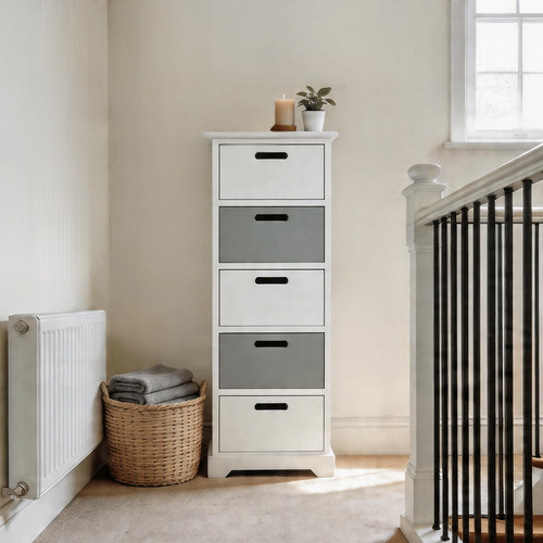 Drawer chest tallboy white - tallboy,