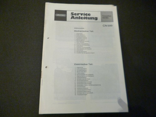 Manuale servizio originale - servizio,
