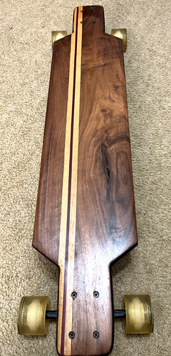 Wood grain long board - grain, skate