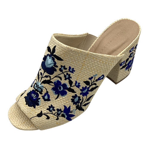 Sandali mulo beige tessuto - m&s,