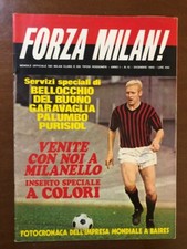 707 - FORZA MILAN ANNO I 1969 NUMERO 12 OTTIME CONDIZIONI CON INSERTO