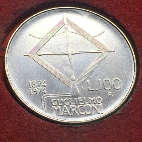 Moneta 100 lire - moneta, lire-guglielmo