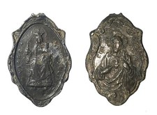 Medaglia Votiva Virgo Carmelio - Cuore Di Gesù - Cor Gesù