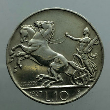 10 LIRE BIGA 1927 * * Rosette