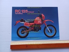 Gilera RC 125 Rally 1987 depliant originale ITALIANO moto