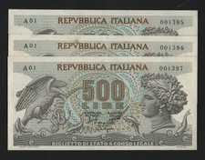500 LIRE ARETUSA A01 FIRST